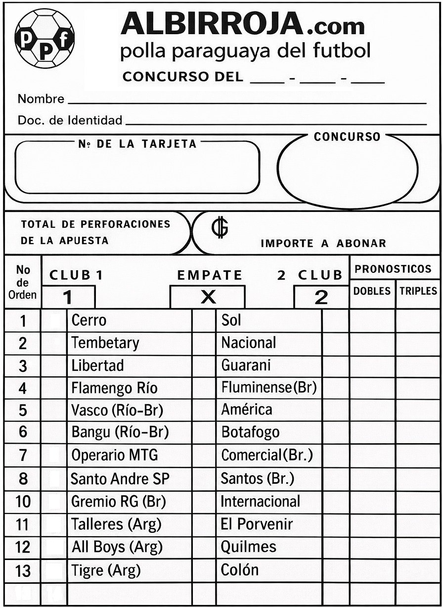 Formulario de Apuestas Gráfico